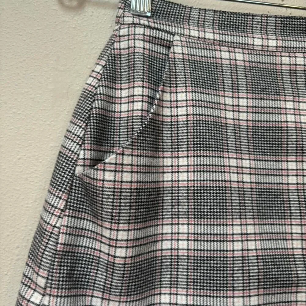 Hollister XS Y2K Plaid Mini Skirt Schoolgirl Preppy Grunge Button Front